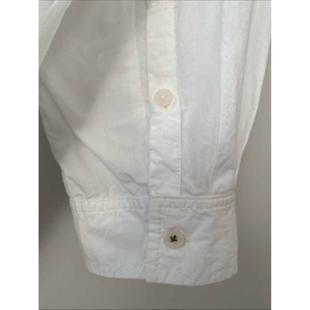 Pilcro Natural White Oversized Cotton Shirt Sz XL Closet Staple Minimalist Chic - Picture 10 of 14